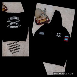 Airborne black sweatshirt